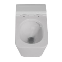 Подвесной унитаз Abber Rechteck AC1202P, с импульсным смывом, крышка-сиденье микролифт, белый