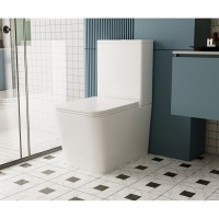 Унитаз-компакт Abber Rechteck AC1210, безободковый, сиденье микролифт, белый