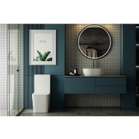 Унитаз-компакт Abber Rechteck AC1210T, безободковый, Торнадо, крышка-сиденье микролифт, белый