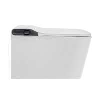 Электронный унитаз с инсталляцией Abber Rechteck AC1215S-AC0101P2, сиденье микролифт, смыв импульсный, белый