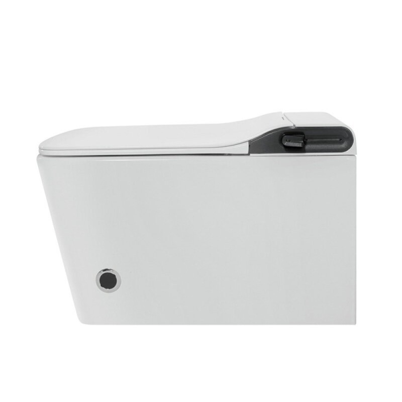 Электронный унитаз с инсталляцией Abber Rechteck AC1215S-AC0101P2, сиденье микролифт, смыв импульсный, белый