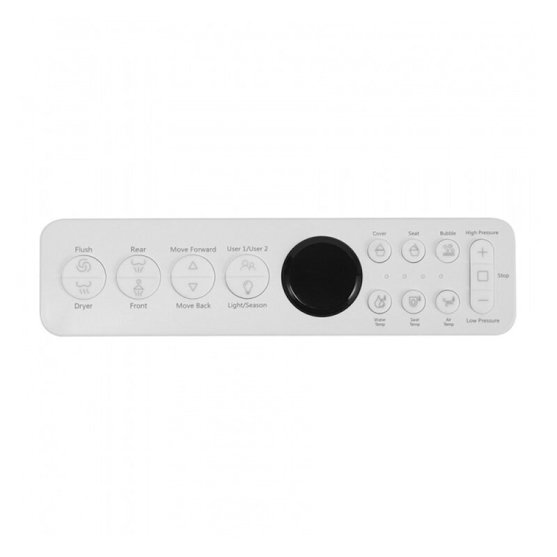 Электронный унитаз с инсталляцией Abber Rechteck AC1215S-AC0101P2, сиденье микролифт, смыв импульсный, белый