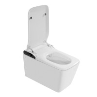 Электронный унитаз с инсталляцией Abber Rechteck AC1215S-AC0101P2, сиденье микролифт, смыв импульсный, белый