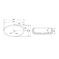 Раковина Abber Bequem AC2102MW, 60 см, фаянс, цвет белый матовый
