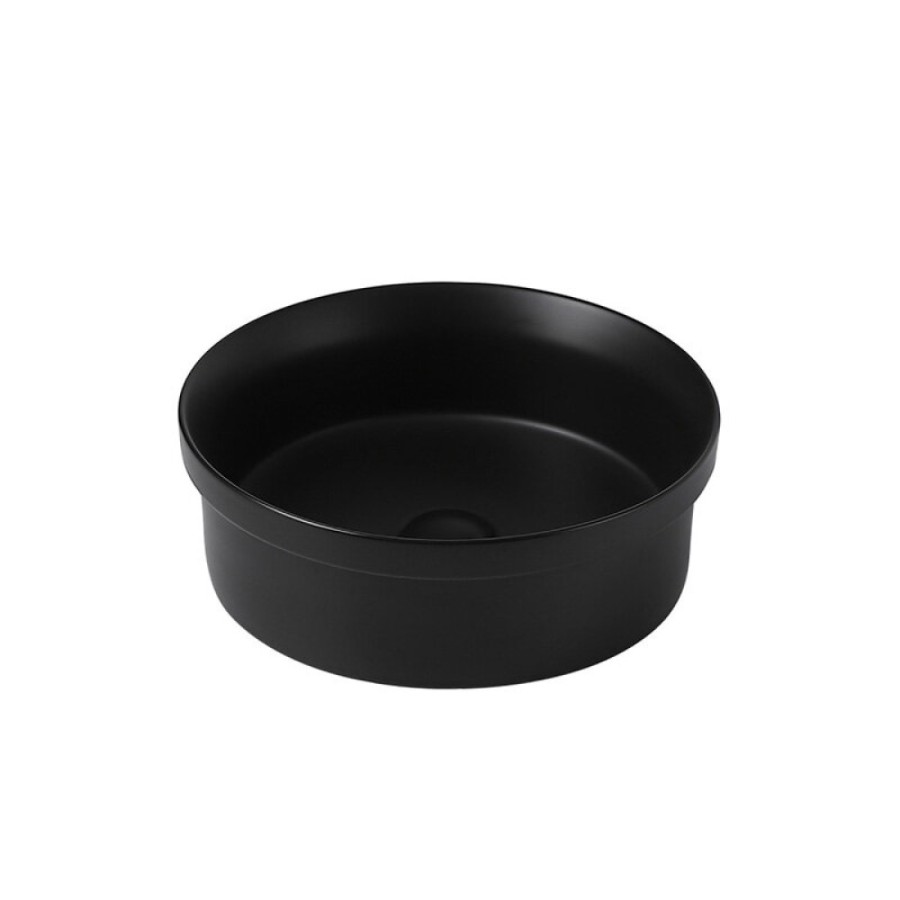 Раковина Abber Bequem AC2103MB, накладная, 40 х 40 х 14 см, черная матовая