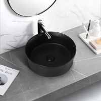 Раковина Abber Bequem AC2103MB, накладная, 40 х 40 х 14 см, черная матовая