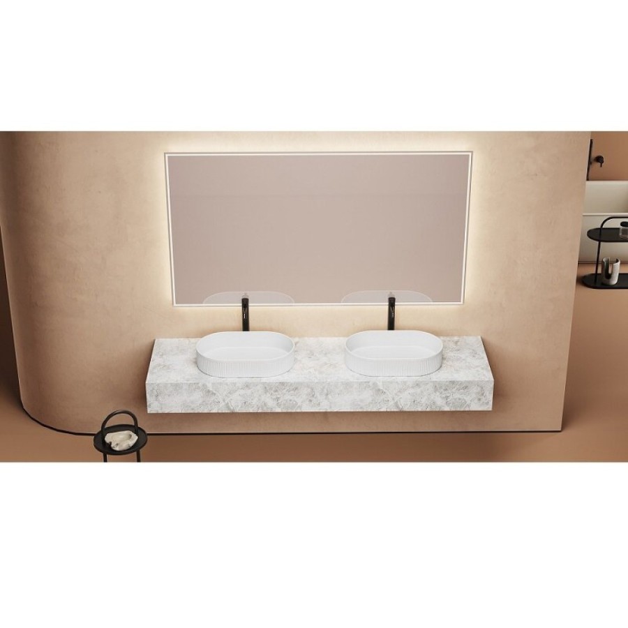 Раковина Abber Bequem AC2116, 57.5 x 36 см, накладная, цвет белый