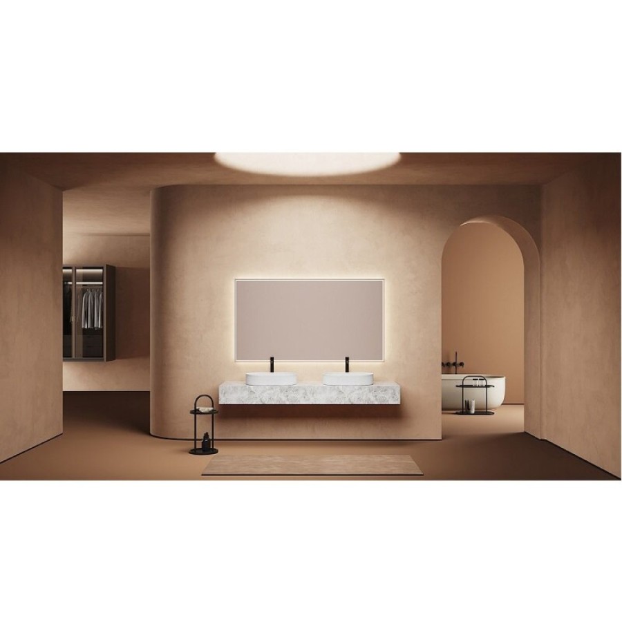 Раковина Abber Bequem AC2116, 57.5 x 36 см, накладная, цвет белый