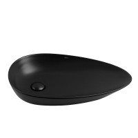 Раковина Abber Bequem AC2117MB, 59 см, фаянс, цвет черный матовый