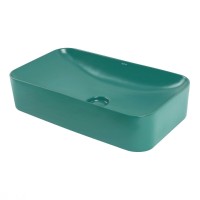 Раковина Abber Rechteck AC2204MBG, 60.5 см, фаянс, цвет зеленый матовый
