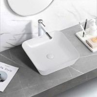 Раковина Abber Rechteck AC2205, накладная, 42 х 42 х 11 см, белая