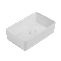 Раковина Abber Rechteck AC2212, 48.5 х 37.5 х 13.5 см, накладная, белая