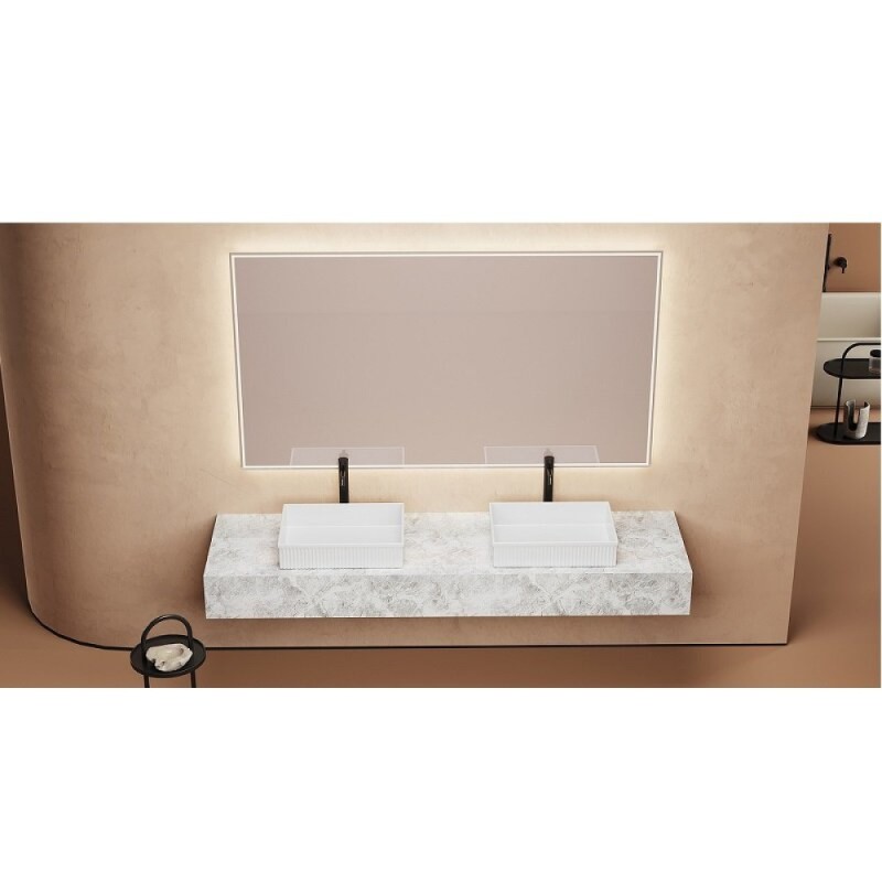Раковина Abber Rechteck AC2216, 51 х 37 см, накладная, цвет белый