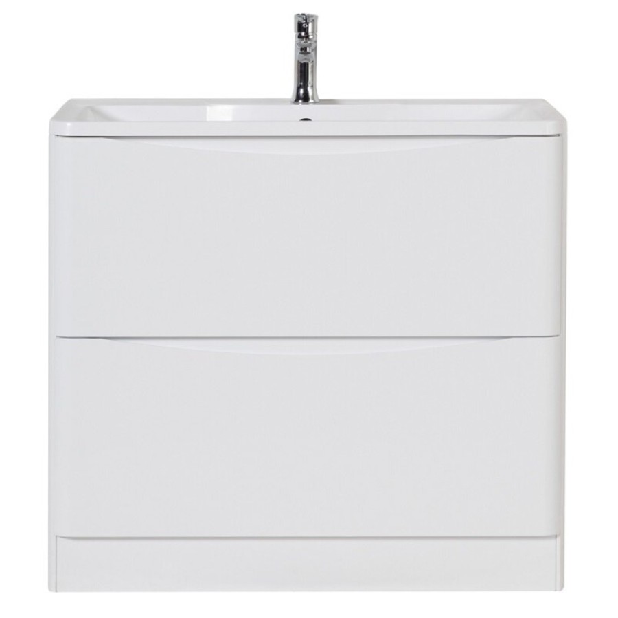 Тумба под раковину BelBagno Acqua-1000 ACQUA-1000-2C-PIA-BL, 100 см, цвет Bianco Lucido