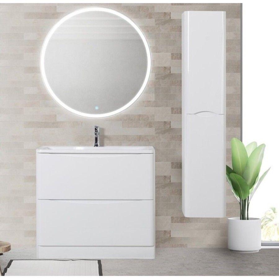 Тумба под раковину BelBagno Acqua-1000 ACQUA-1000-2C-PIA-BL, 100 см, цвет Bianco Lucido
