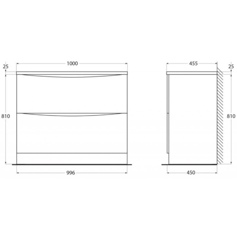 Тумба под раковину BelBagno Acqua-1000 ACQUA-1000-2C-PIA-RR, 100 см, цвет Rovere Rustico