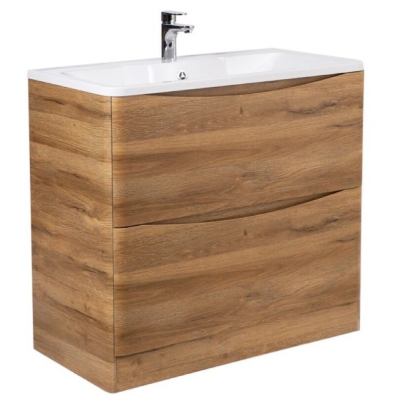 Тумба под раковину BelBagno Acqua-1000 ACQUA-1000-2C-PIA-RR, 100 см, цвет Rovere Rustico