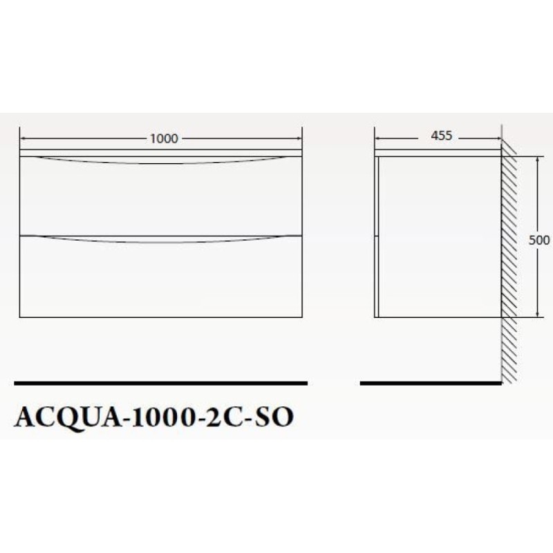 Тумба под раковину BelBagno Acqua-1000 ACQUA-1000-2C-SO-RNG искусственный камень, цвет коричневый