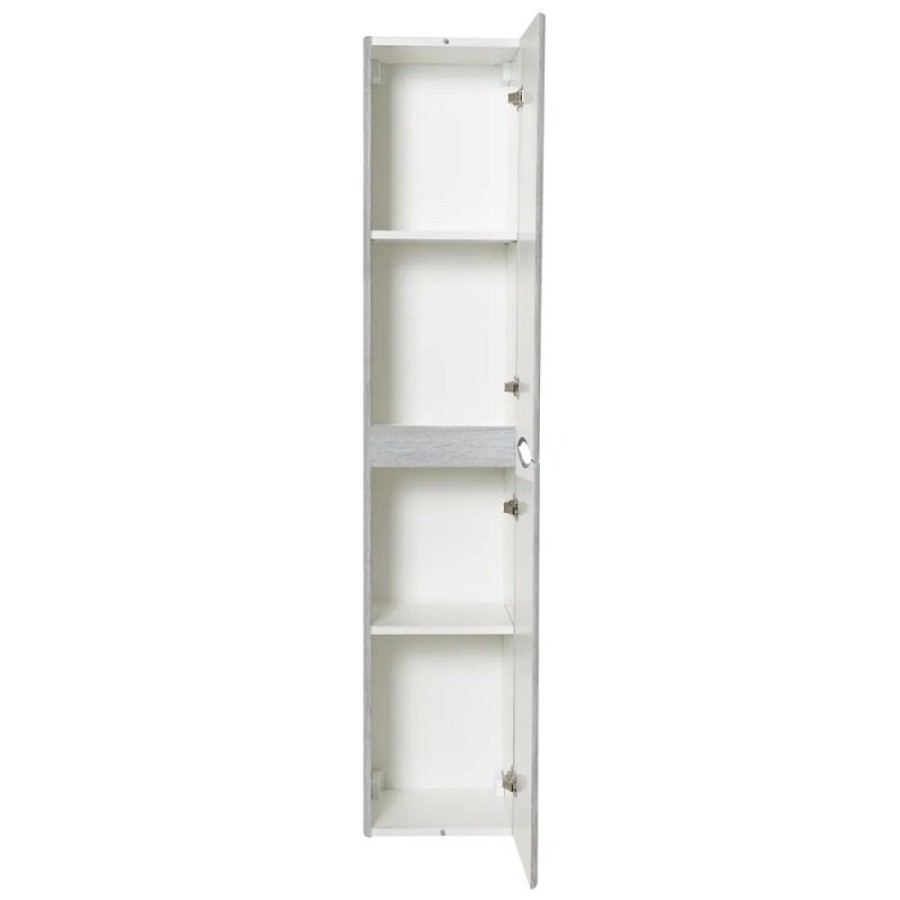 Шкаф-пенал BelBagno Acqua-1600, 32 см, Rovere Vintage Bianco, Acqua-1600-2A-SC-RVB-P