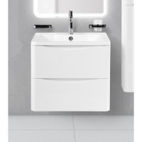 Тумба под раковину Belbagno Acqua 60 cм подвесная, Bianco Lucido, ACQUA-600-2C-SO-BL
