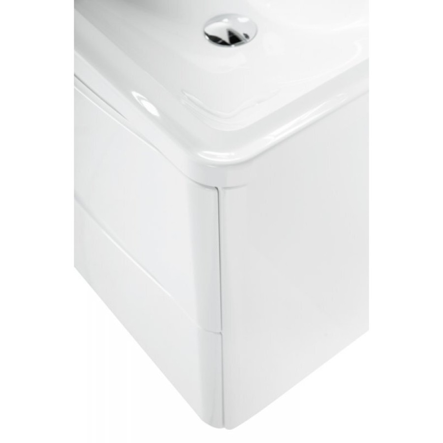Тумба под раковину Belbagno Acqua 60 cм подвесная, Bianco Lucido, ACQUA-600-2C-SO-BL