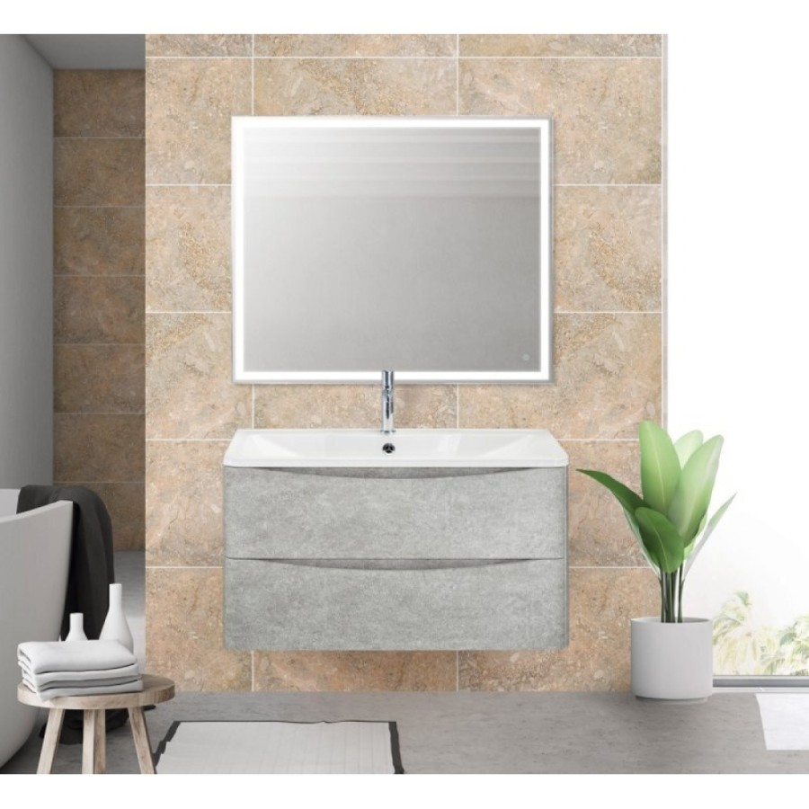 Тумба под раковину BelBagno Acqua-800 ACQUA-800-2C-SO-CVG искусственный камень, цвет серый