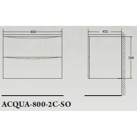 Тумба под раковину BelBagno Acqua-800 ACQUA-800-2C-SO-RR искусственный камень, цвет бежевый