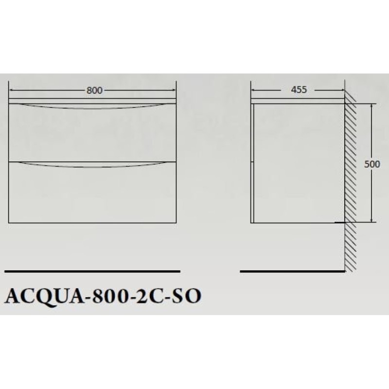 Тумба под раковину BelBagno Acqua-800 ACQUA-800-2C-SO-RR искусственный камень, цвет бежевый