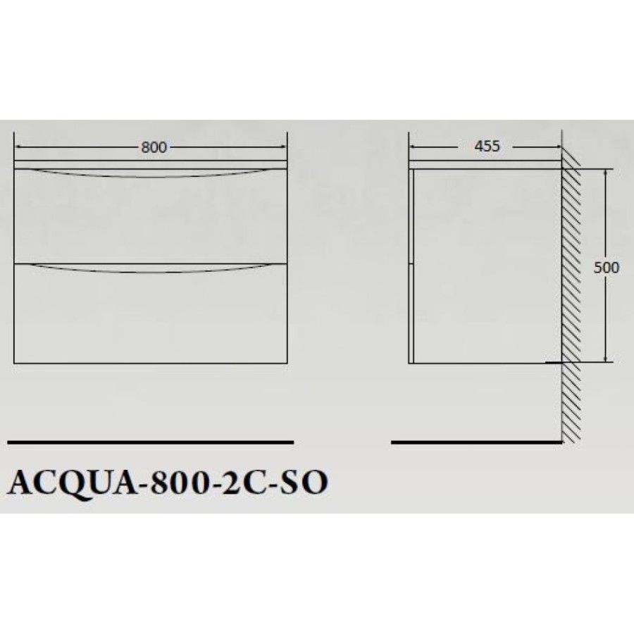 Тумба под раковину BelBagno Acqua-800 ACQUA-800-2C-SO-RVB искусственный камень, цвет бежевый