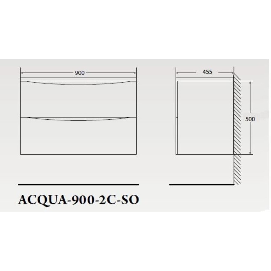 Тумба под раковину BelBagno Acqua-900 ACQUA-900-2C-SO-RR искусственный камень, цвет бежевый