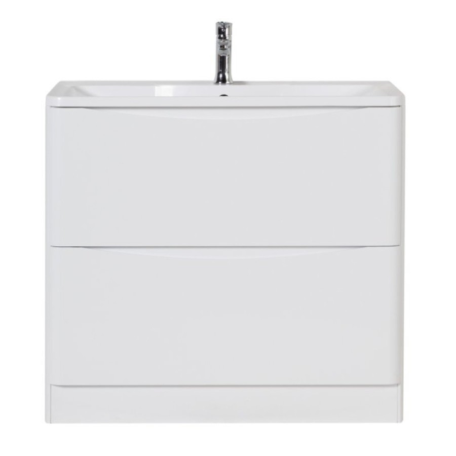 Тумба под раковину BelBagno Acqua-900 ACQUA-900-2C-PIA-BL, 90 см, цвет Bianco Lucido