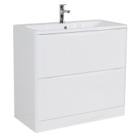 Тумба под раковину BelBagno Acqua-900 ACQUA-900-2C-PIA-BL, 90 см, цвет Bianco Lucido