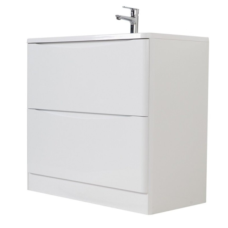 Тумба под раковину BelBagno Acqua-900 ACQUA-900-2C-PIA-BL, 90 см, цвет Bianco Lucido