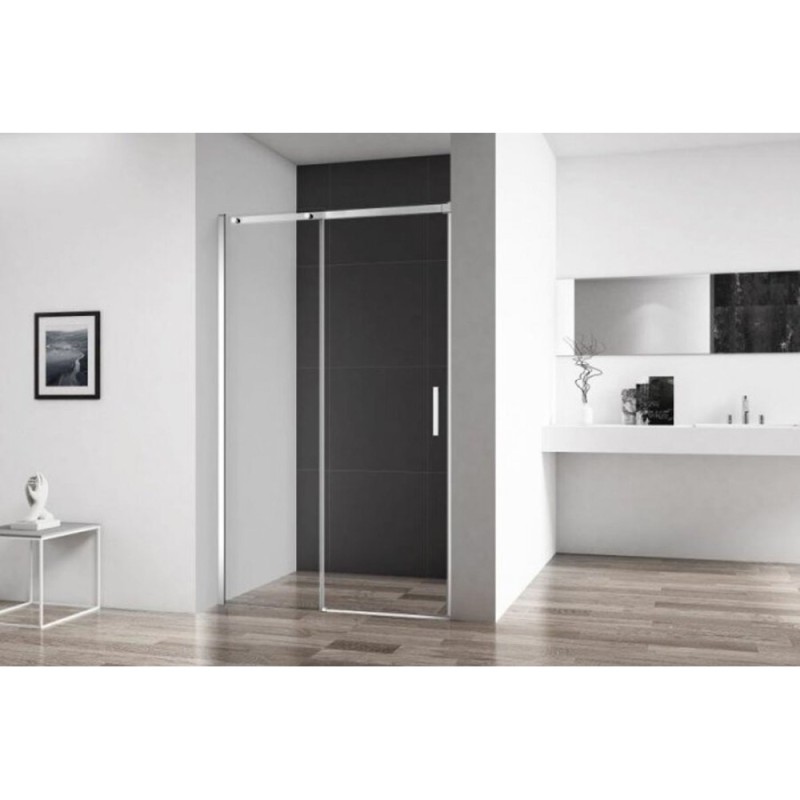 Душевая дверь в нишу BelBagno ACQUA, 120 х 195 см, стекло прозрачное, профиль хром, ACQUA-BF-1-120-C-Cr