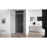Душевая дверь в нишу BelBagno ACQUA, 150 х 195 см, стекло прозрачное, профиль хром, ACQUA-BF-1-150-C-Cr