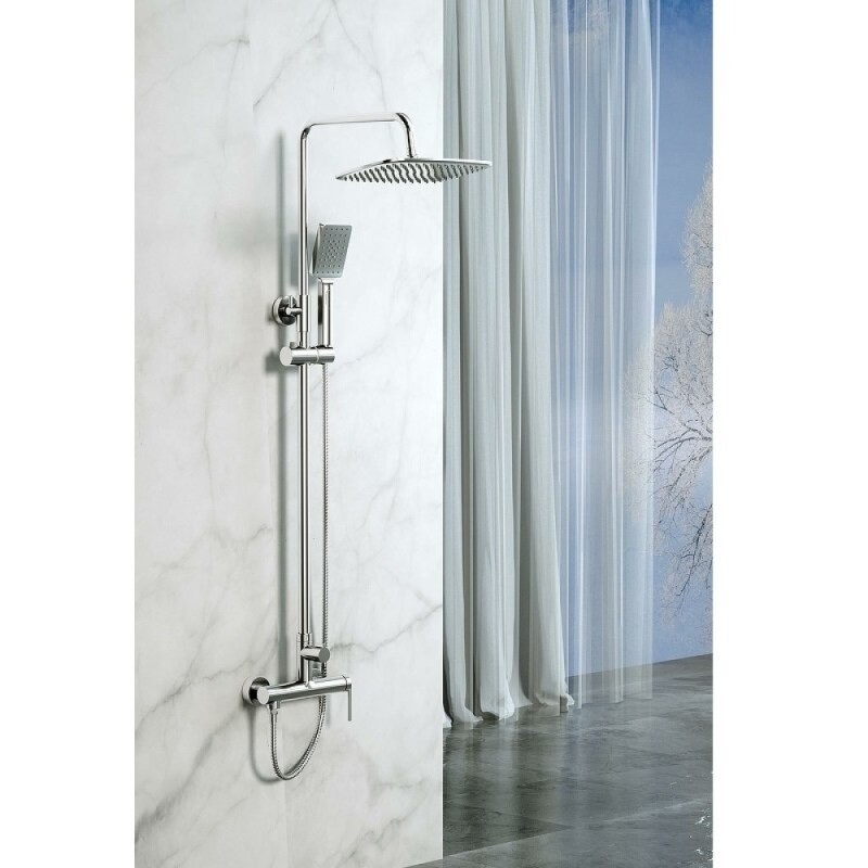Душевая система Belbagno Acqua ACQUA-DOCM-CRM, цвет хром