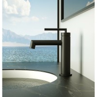 Смеситель для раковины BelBagno Acqua ACQUA-LVM-NERO, цвет черный матовый