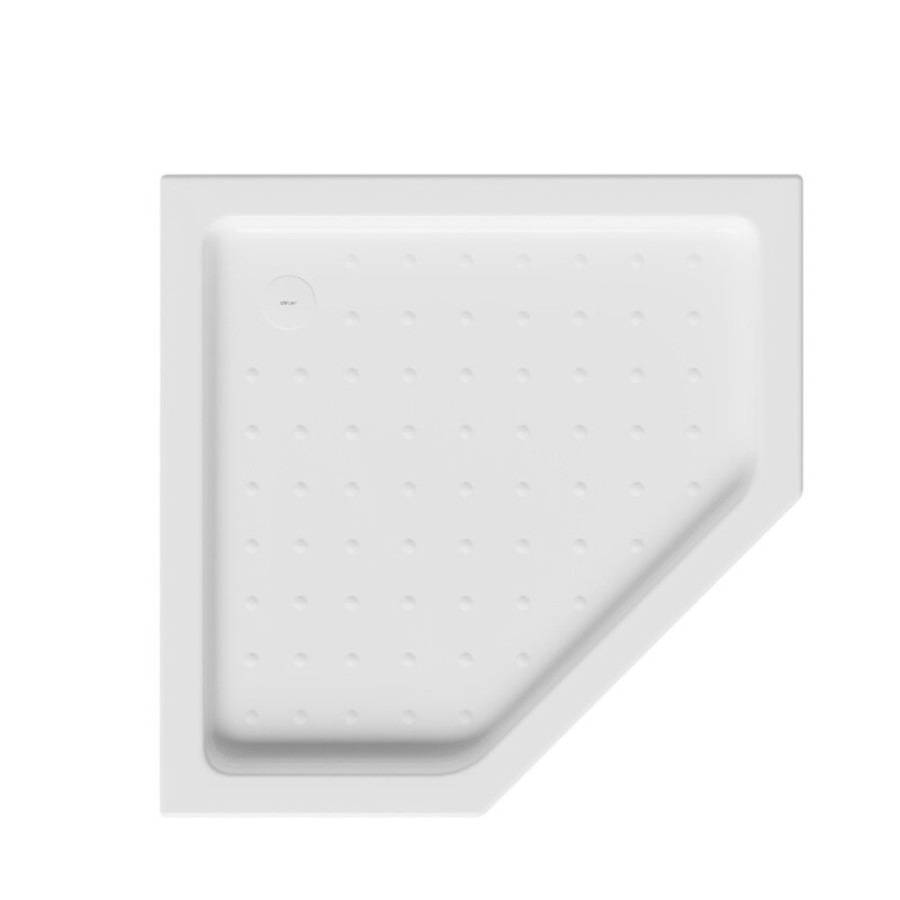 Душевой поддон Abber AD3B080, 80 x 80 см, пятиугольный, акриловый, цвет белый
