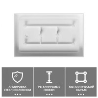 Душевой поддон Abber AD3C159, 90 x 150 см, прямоугольный, акриловый, белый