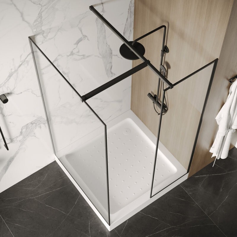 Душевой поддон Abber AD3D090, 90 x 90 см, квадратный, акриловый, белый