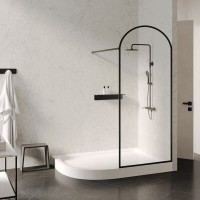 Душевой поддон Abber AD3E129 R, 90 x 120 см, асимметричный, акриловый, белый