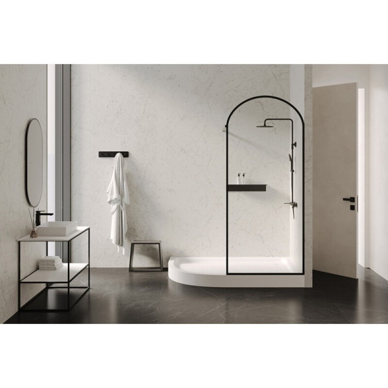 Душевой поддон Abber AD3E129 R, 90 x 120 см, асимметричный, акриловый, белый