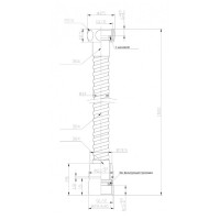 Душевой шланг Aquanet AF000-04C, 150 см, хром, 246908