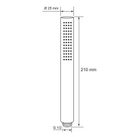 Душевая лейка Aquanet AF000-14B, 1 режим, черный матовый, 261832