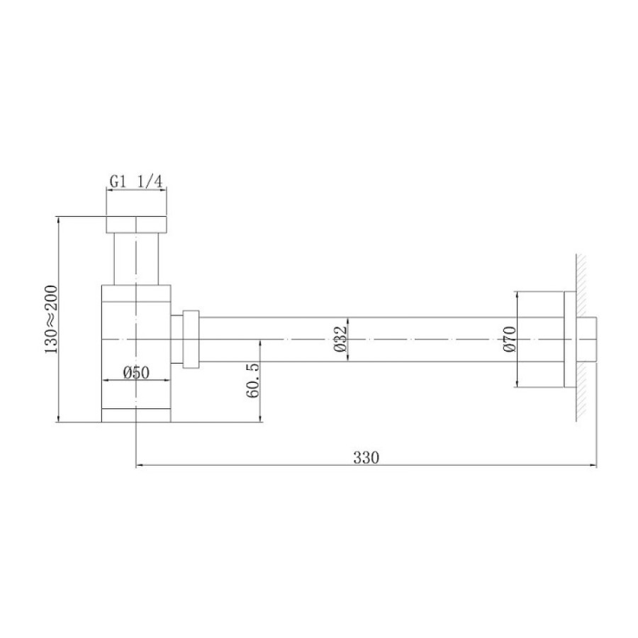 Сифон для раковины Abber, цвет золото розовое, AF0030RG