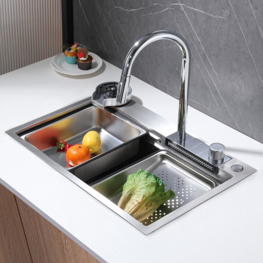 Кухонная мойка Abber Wasser Kreis AF2194SP, 68 см, цвет сатин