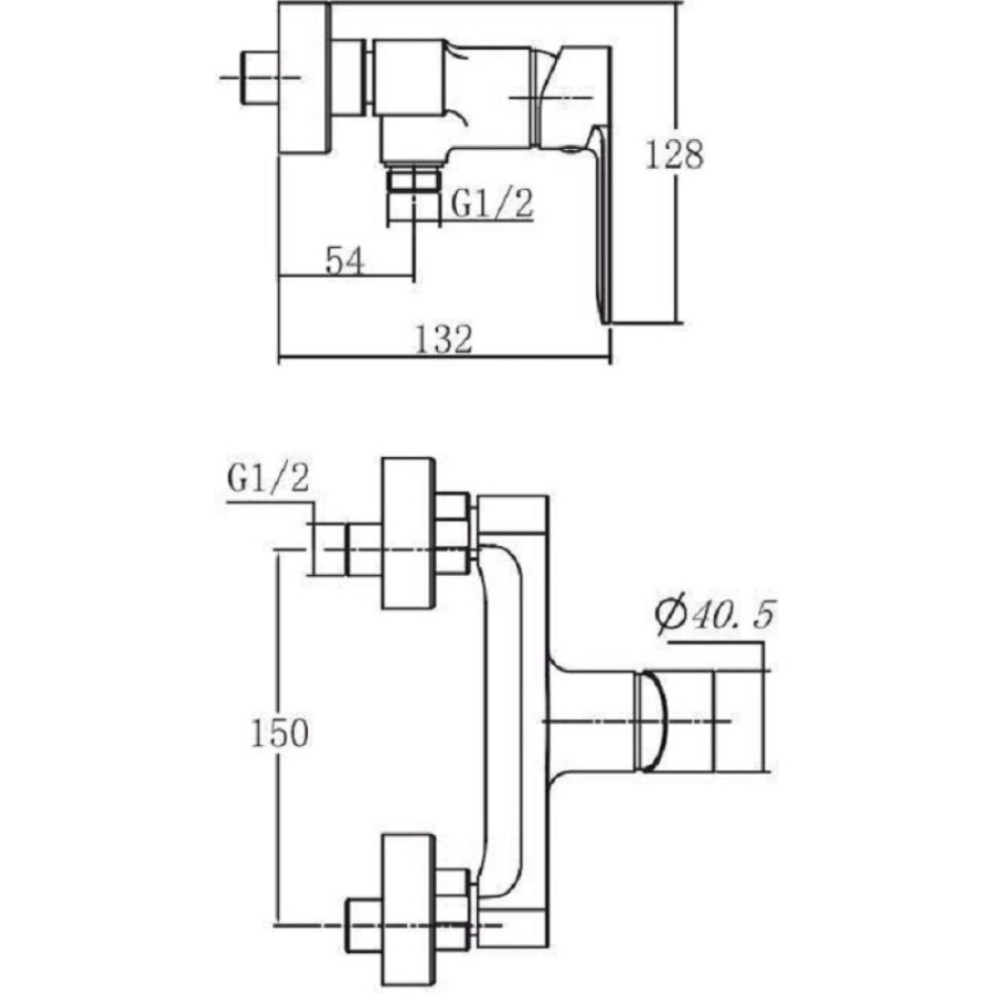 Смеситель Aquanet Passion AF300-30B для душа, черный матовый (243296)