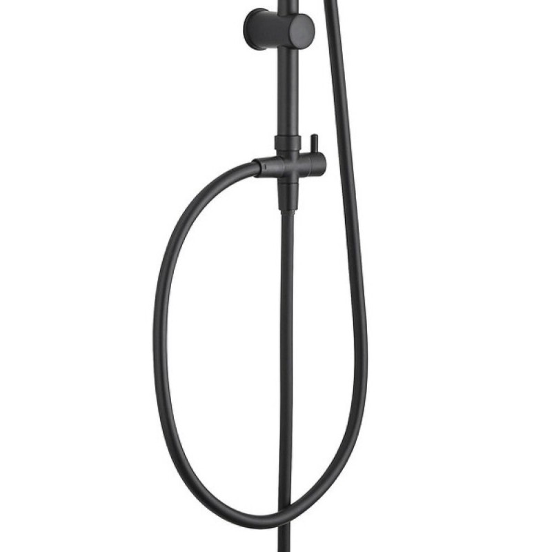 Душевая колонна Aquanet Passion 261836 R AF300-70-R-B верхний душ круглый 25 см, 3 режима струи, черный матовый