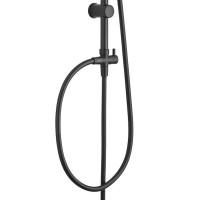 Душевая колонна Aquanet Passion 261836 R AF300-70-R-B верхний душ круглый 25 см, 3 режима струи, черный матовый