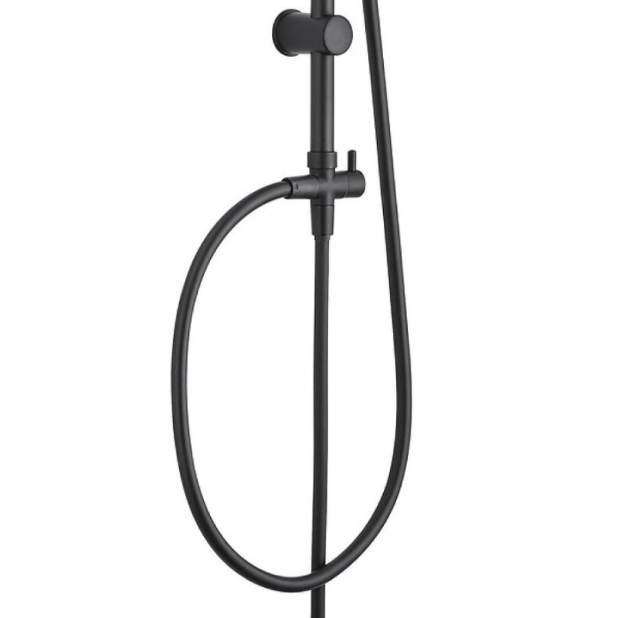 Душевая колонна Aquanet Passion 261836 R AF300-70-R-B верхний душ круглый 25 см, 3 режима струи, черный матовый